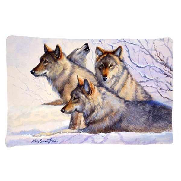 Jensendistributionservices Wolves by Mollie Field Fabric Standard Pillowcase MI2557527 - main